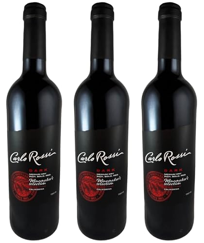 Carlo Rossi Dark Rotwein halbtrocken 3er Set (3 x 0,75L) 12,5% vol. von OFMARKT