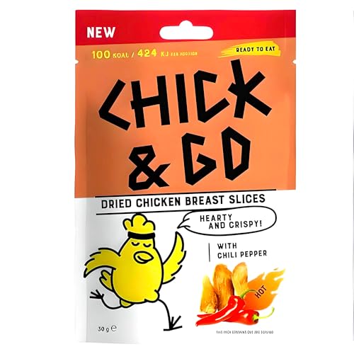 Chick & Go Getrocknete Hähnchenbrustscheiben mit Chili 30g von OFMARKT