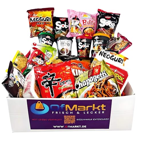 OFMARKT Internationale Noodles Set | 25 verschiedene Instant Nudeln aus aller Welt von OFMARKT