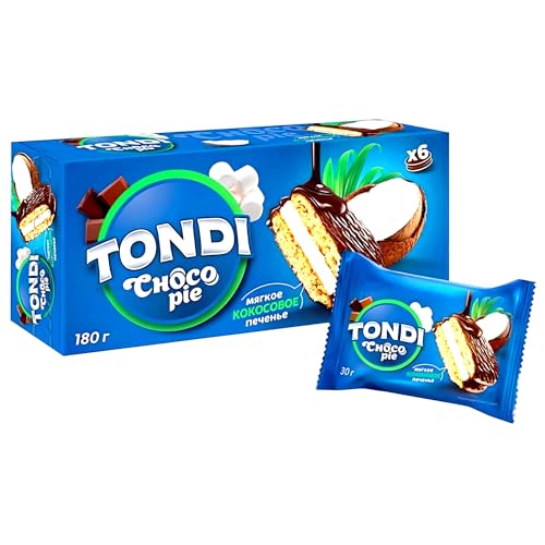 Tondi Kekse Choco Pie Kokosnuß 6er Pack (6 x 30g) von OFMARKT