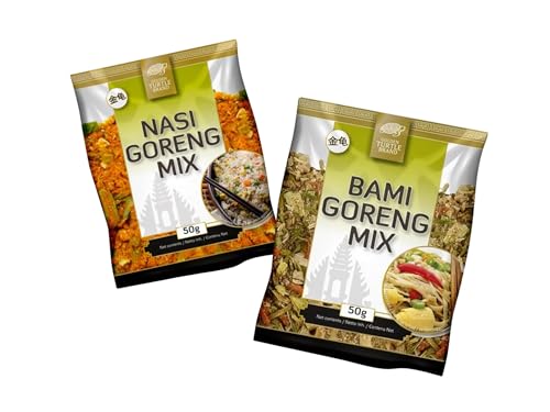 GOLDEN TURTLE Goreng Gewürzmischung Doppelpack - Bami + Nasi - 2x 50g - Authentische Indonesische Gewürzmischung - OG ASIA - 100g von OG ASIA