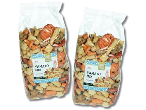 GOLDEN TURTLE Yamato Reiscracker Mix Doppelpack - Knusprige & Würzige Reiscracker - OG ASIA - 600g von OG ASIA