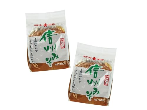 Hikari Miso Doppelpack Suppenpaste Weiß - 2x 400g - Original aus Japan - Vegan - OG ASIA - 800g von OG ASIA