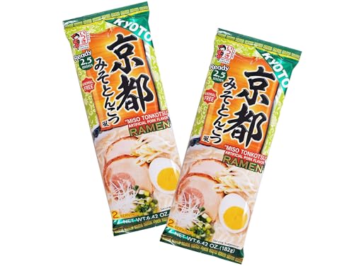 Itsuki Ramen Kyoto Miso Tonkotsu Doppelpack - 2x 182g - Ramen Nudeln mit Suppenbrühe - Authentischer Japanischer Geschmack - OG ASIA - 364g von OG ASIA