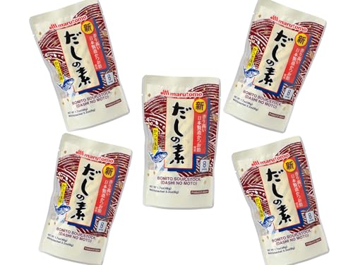 MARUTOMO Dashino Moto 5er Pack - Japanisches Dashi Pulver für Miso Suppe - Authentischer Umami Geschmack - OG ASIA - 240g von OG ASIA