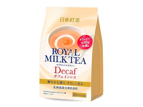 Nitto Royal Milchtee Entkoffeiniert - 10er Pack - 100% Milchpulver Original aus Japan - OG ASIA - 125g von OG ASIA