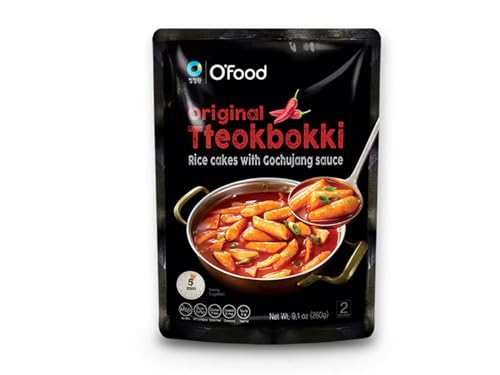 O'Food Topokki Original mit Gochujang Sauce - Koreanische Reiskuchen im Becher - Scharf & Authentisch - OG ASIA - 260g von OG ASIA