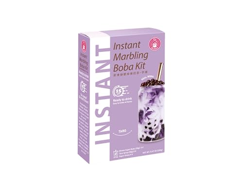 O's Bubble Tea Instant Boba Taro - Taiwanesische Tapioka Perlen für Bubble Tea - Sofort Zubereitung - Authentischer Geschmack - OG ASIA - 240g von OG ASIA