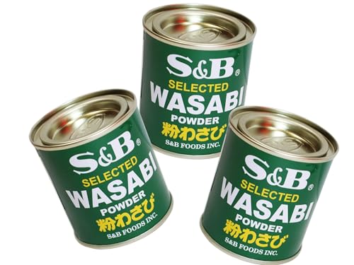 S&B Wasabi Pulver Dreierpack - Japanisches Wasabi Pulver - Natürlich & Ohne Zusätze - OG ASIA - 90g von OG ASIA