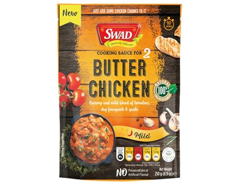 SWAD Butter Chicken Curry Sauce - Authentischer Indischer Geschmack - Hühner Curry - OG ASIA - 250g von OG ASIA