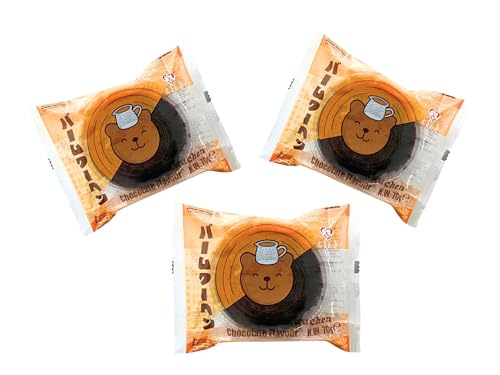 Tokimeki Baumkuchen Chocolate Flavor Dreierpack - Japanischer Baumkuchen mit Schokoladengeschmack - 3x 70g - OG ASIA - 210g (Dreierpack, Chocolate) von OG ASIA