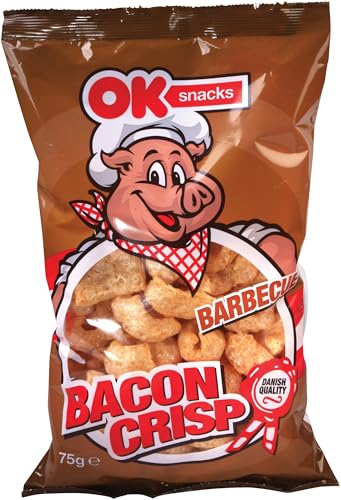 OK SNACKS Schweinekrusten, BBQ-Geschmack - 1 x 75 g von OK Snacks