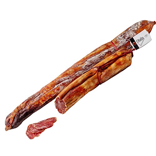 1200 gr - 100% Iberico Pata Negra Iberische Lende aus Eichelmast - Vakuumverpackte Patanegra Iberische Eichelwürste - Tiefes intensives Aroma und voller Nuancen von OLALLA