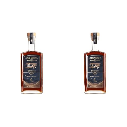 Old Soggy No.1 U.S Bourbon Roasted-Hazelnut-Liqueur | Geröstete Haselnüsse | Cremiges Karamell | Reifes Eichenholz | Silber Gewinner ISW 2023 | 500 ml (Packung mit 2) von OLD SOGGY No 1