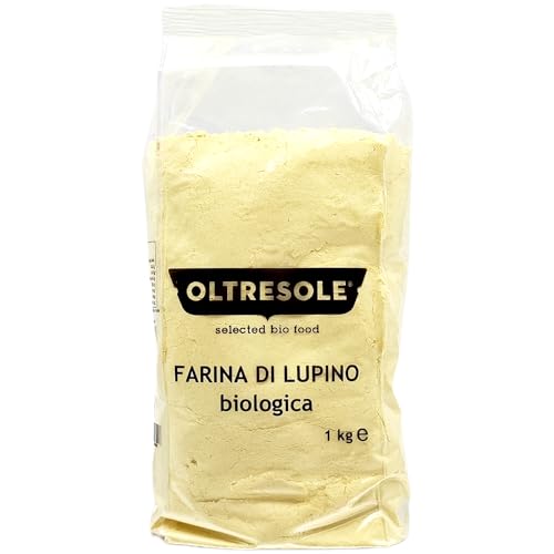 Oltresole - Bio-Lupinenmehl 1 kg - Bio-Hülsenfruchtmehl, reich an Eiweiß, kohlenhydratarm, ballaststoffreich, ideal für Süßes und Pikantes, Vegan von OLTRESOLE