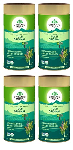 (BUNDLE of 4) | Organic India - Org Tulsi Original -100g von OMG Deals