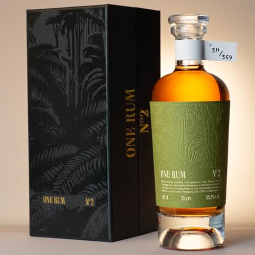 ONE RUM No. 2: Barbados | 13 Jahre gereift | Pot/Column Still | Limitiert auf 359 Flaschen | 55,3%-vol von ONE RUM