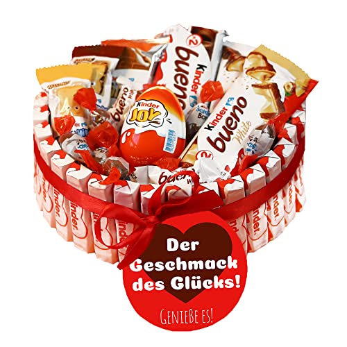 Onza. Kinderschokolade -Süßigkeiten Geschenkkorb - Der perfekte Überraschung mit einer originellen Schokoladen-Mischung: kinder überraschungsei Joy, Kinder Schokolade zum Verschenken. von ONZA DULCE Y SALADO SWEET & SALTED