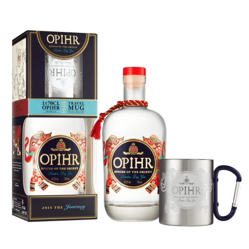 Opihr I Oriental Spiced Gin Geschenkset I Exotischer Gin aus dem Orient I Set inklusive Becher I Handgefertigt in Englands ältester Gin Destillerie I 42,5% Vol. I 700 ml von OPIHR