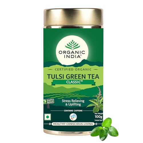 Tulsi Grüntee lose Blätter 100 g (2 Stück) von ORGANIC INDIA