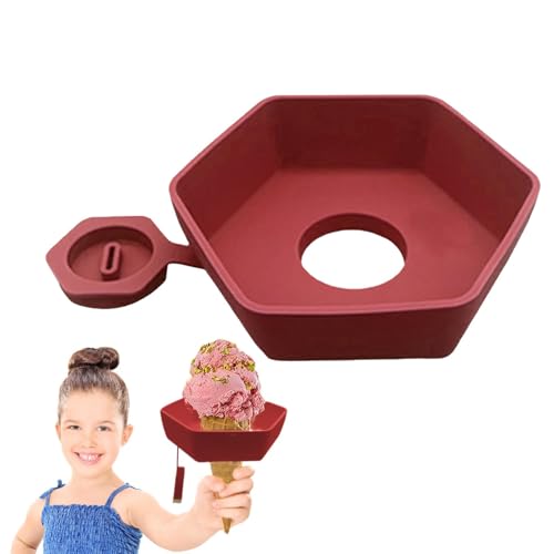 Eishalterung Kinder, 2 In 1 Silikon Eishalter Tropffreie Eis Am Stiel Eis Am Stiel Halter Wiederverwendbar No Drip MessFree Gefrorene Leckereien Eis Pop Halter BPA-Freie Popsicle Holder von ORTUH