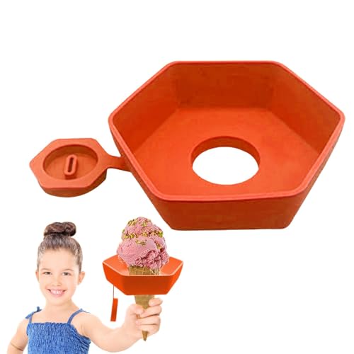 Eishalterung Kinder, 2 In 1 Silikon Eishalter Tropffreie Eis Am Stiel Eis Am Stiel Halter Wiederverwendbar No Drip MessFree Gefrorene Leckereien Eis Pop Halter BPA-Freie Popsicle Holder von ORTUH