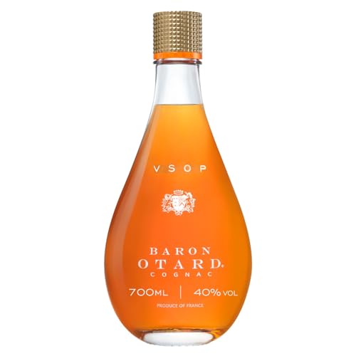 Baron Otard VSOP Cognac, 40 Vol.-%, 70 cl / 700 ml, Doppelt destillierter Premium-Cognac, gereift in Eichenfässern, mit floralen Noten und einem Hauch von Birne, Tabak sowie Madagaskar-Vanille von OTARD