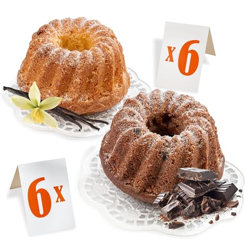 Ou Yes! 12 Stk. x 51 g – Mix Muffins 2 Sorten - Vanille und Kakao - Individuell verpackt - Packungen zum Direktverzehr - Nettogewicht 612 g von OU YES!