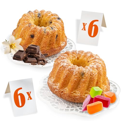 Ou Yes! 12 Stk. x 51 g – Mix Muffins 2 Sorten - mit Marmeladenstücken und Vanille mit Schokoladenstücken - Individuell verpackt - Packungen zum Direktverzehr - Nettogewicht 612 g von OU YES!