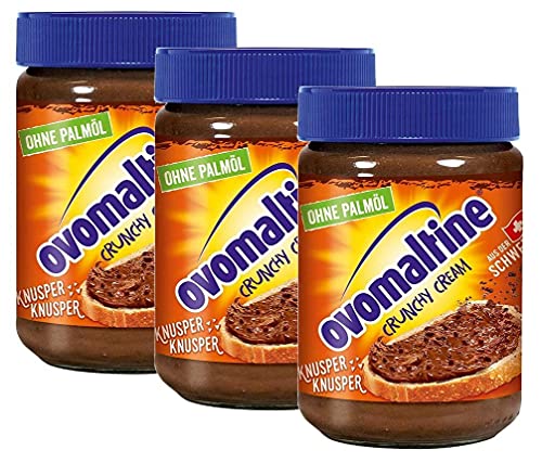 Ovomaltine Crunchy Cream ohne Palmöl , 3er Pack (3x 380 g) von Ovomaltine