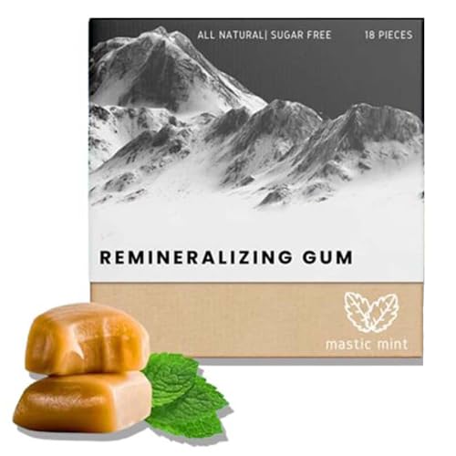 Remineralizing Gum | Remineralizing Chewing Gum,Organic Spruce Sap Mastic Mint and Cinnamon Remineralizing Gum,Sugar-Free Long Lasting Chewing Gum,for Teeth & Gum Health (C) von OWSEN