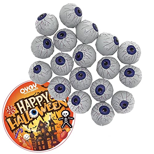 OYOY 1x 85g Halloween Augen aus Milchschokolade I ca. 16 Stück I plus gruseligen Halloweensticker I Deko set von OYOY