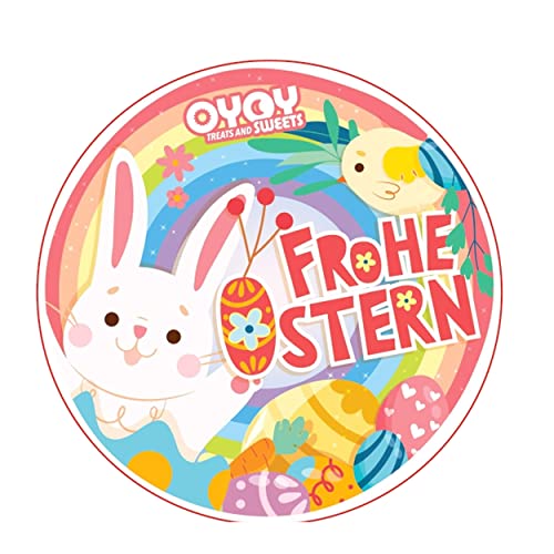 OYOY 5 x goldene Küken im Geschenkkorb I aus Milchschokolade I mit Oster-Aufkleber I mini Osterhasen aus Schokolade I Ostersüßigkeiten I Osterschokolade I Schokoladengeschenk Ostern Fair Trade Kakao I von OYOY