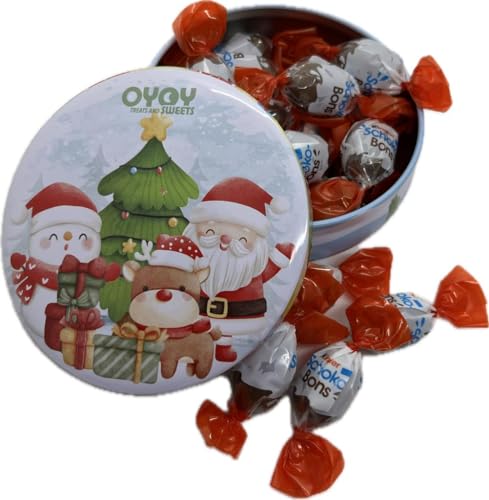 OYOY Geschenkbox Weihnachten gefüllt mit Kinder Schoko-Bons I kleine Keksdose Weihnachten mit 150g Ferrero Kinder Schokobons I Ideal für Nikolaus Geschenke oder als Adventskalender Füllung von OYOY