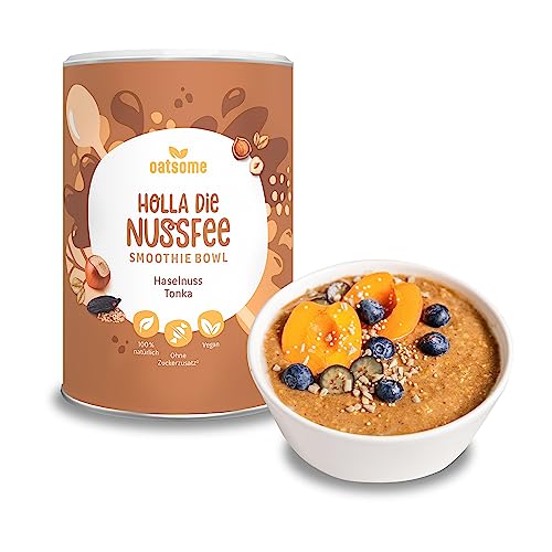 OATSOME® Holla die Nussfee | Smoothie Bowl Mit Haselnuss & Tonka | 100% Natürlich, Vegan & Ohne Zuckerzusatz + Zusatzstoffe | Einfache Zubereitung | Frühstück | Superfoods | Gefriertrocknung | 400g… von Oatsome