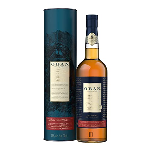 Oban Distillers Edition 2022, Single Malt Scotch Whisky, Limitierte Kollektion, mit Geschenkverpackung, handgefertigt in schottischer West Highlands Tradition, 43% vol, 700ml Einzelflasche von Oban