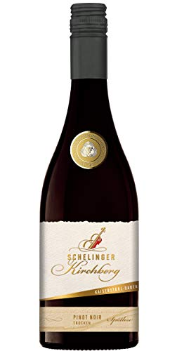 Oberbergener Baßgeige 2020 Schelinger Kirchberg Pinot Noir Spätlese trocken, 0,75l I Grand Gold & Gold Gewinner I Röstaromen & Fruchtige Noten I Ideal für Feinschmecker von Oberbergener Baßgeige