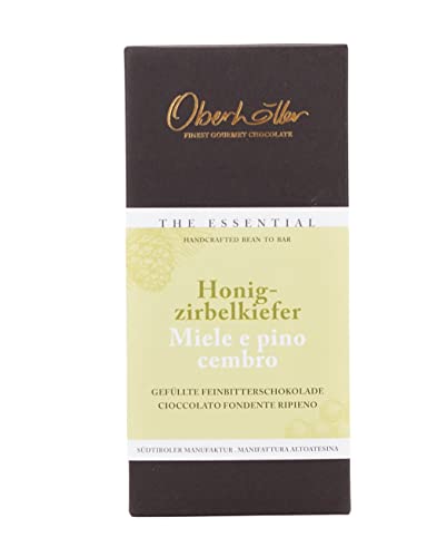 Oberhöller gefüllte Feinbitterschokolade mit Honig, 70 g - gentechnikfrei, ohne Konservierungsmittel, Bean-to-Bar - Qualitätsprodukt Made in Südtirol von Oberhöller Finest Gourmet Chocolate