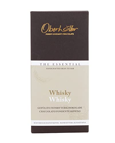 Oberhöller gefüllte Feinbitterschokolade mit Whisky, 70 g - gentechnikfrei, ohne Konservierungsmittel, Bean-to-Bar - Qualitätsprodukt Made in Südtirol von Oberhöller Finest Gourmet Chocolate