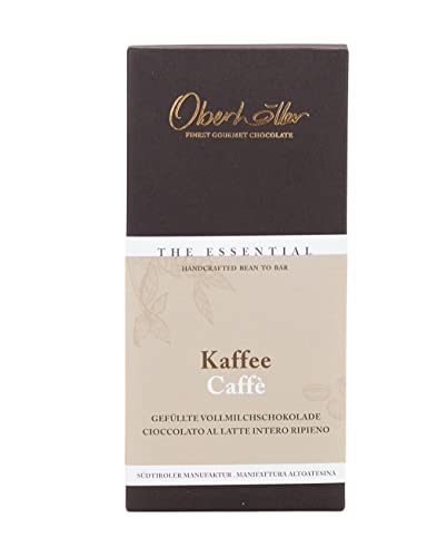 Oberhöller gefüllte Vollmilchschokolade mit Kaffee, 70 g - gentechnikfrei, ohne Konservierungsmittel, Bean-to-Bar - Qualitätsprodukt Made in Südtirol von Oberhöller Finest Gourmet Chocolate