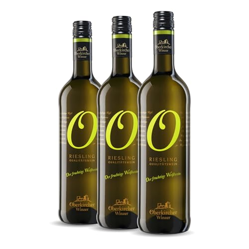 Oberkircher Winzer Riesling feinherb - COLLECTION "O" - Weißwein fruchtig und elegant mit angenehmer Süße & spannender Säure - badischer Wein, Anbaugebiet Ortenau (3 x 0,75l) von Zeelec