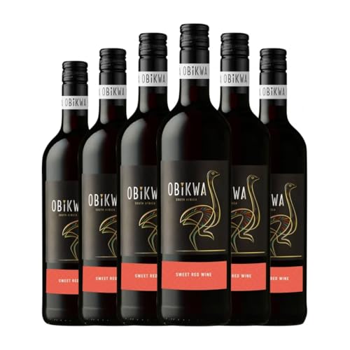 Obikwa Sweet Red Edelsüß Western Cape 75 cl Rotwein (Karton mit 6 Flaschen von 75 cl) von Obikwa