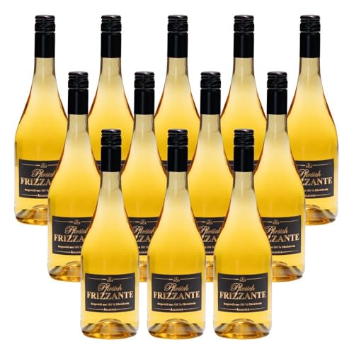 ALLACHER Pfirsich Frizzante/Secco – aus 100% Pfirsichwein - erfrischender Pfirsich Secco 7% vol. - Fruchtsecco - ideale Geschenkidee (12 x 0,75 l) von Obstland-Kellerei ALLACHER