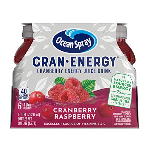 Ocean Spray, Cran-Energy Cranberry Raspberry Energy Juice Getränk, 300 ml, 6 Stück von Ocean Spray