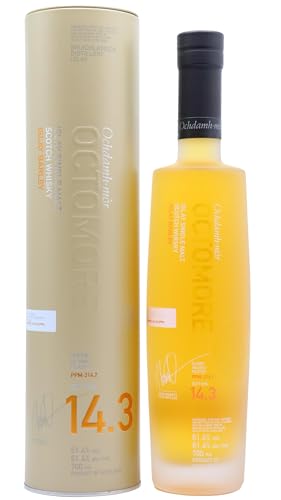 Octomore EDITION: 14.3 Super Heavily Peated Islay Single Malt 61,4% Vol. 0,7l in Tinbox von Octomore