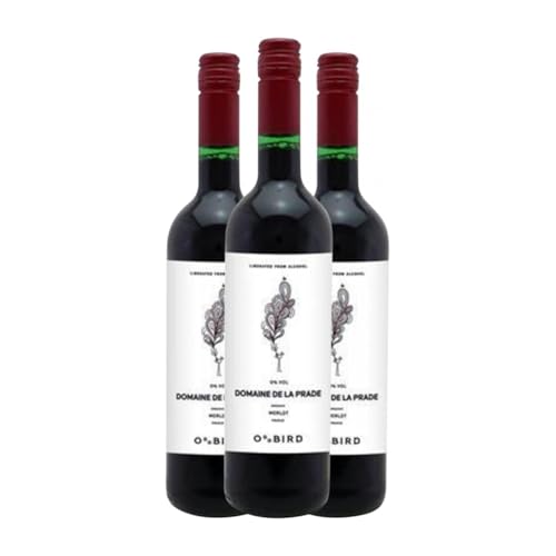 Oddbird Domaine de la Prade 75 cl Sin Alcohol Rotwein (Karton mit 3 Flaschen von 75 cl) von Oddbird