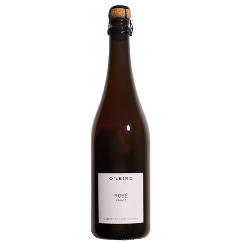 Oddbird Rosé alkoholfrei prickelnd, schäumender Genuss aus entalkoholisiertem Pinot Noir und Chardonnay Wein Rose, 750ml von Oddbird