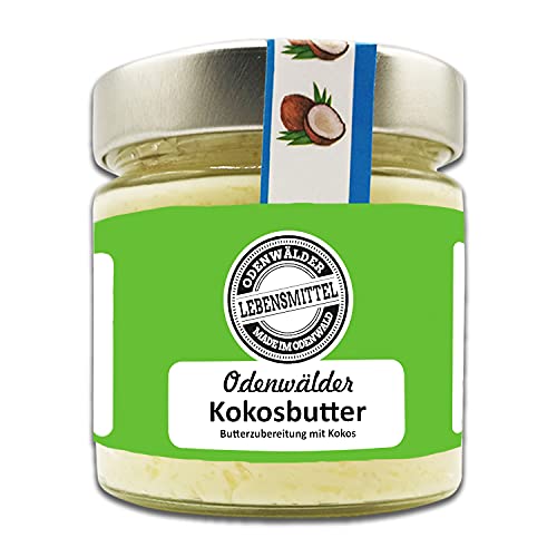 Odenwälder Lebensmittel - 150g premium Kokosbutter mit echtem Kokos - hochwertige Butter - Made in Germany von Odenwälder Lebensmittel