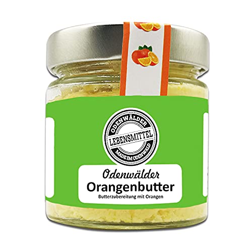 Odenwälder Lebensmittel - Premium Orangenbutter mit echten Orangen - hochwertige Orangen Butter - Made in Germany - 150 g von Odenwälder Lebensmittel