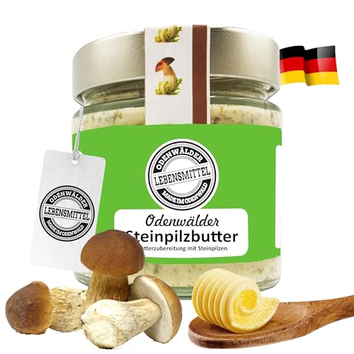 Odenwälder Lebensmittel - Premium Steinpilzbutter mit echten Steinpilzen - hochwertige Steinpilz Butter - Made in Germany - 150 g von Odenwälder Lebensmittel